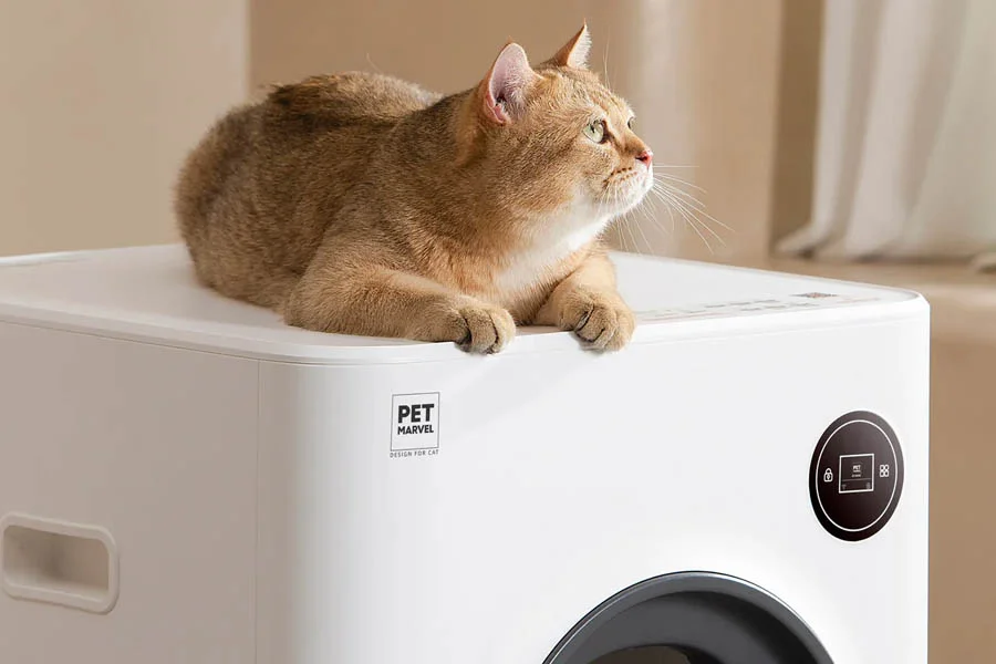 self cleaning litter box for multiple cats